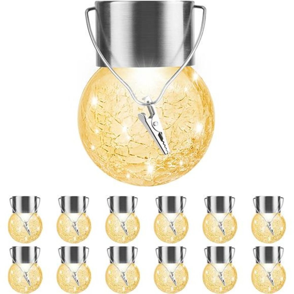Solar Outdoor Lights Decorative 12 Pack, Hanging Solar Garden Lights Waterproof